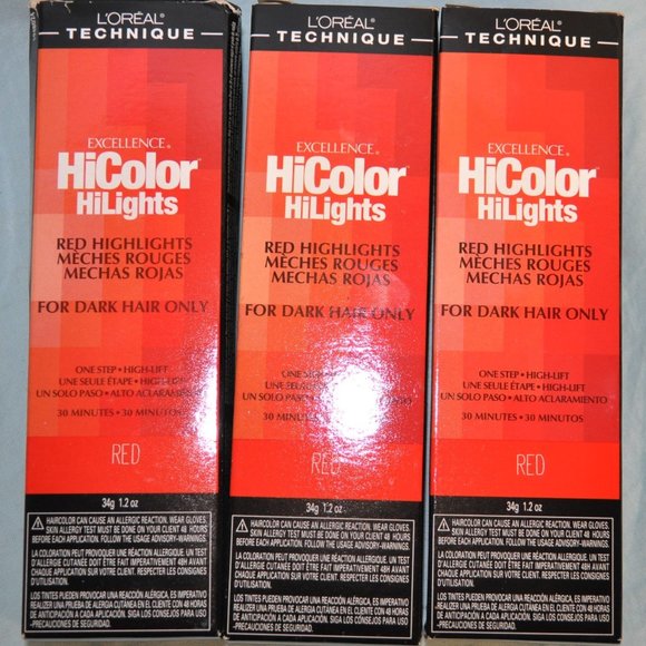 NEW L'Oréal Excellence HiColor HiLights Red hair dye UNOPENED 1.2oz (32) - Picture 1 of 5